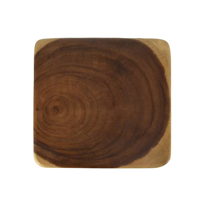 Table d'Appoint en Bois de Suar Fait Main Contemporain.