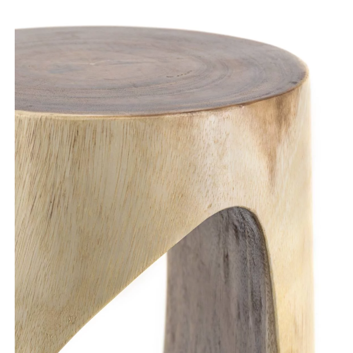 Table d'Appoint Rondes en Bois de Suar Courbé Cette table d'appoint...