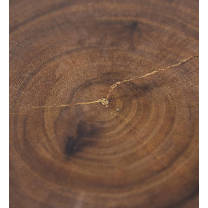 Table d'Appoint Rondes en Bois de Suar Courbé Cette table d'appoint...