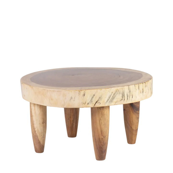 Table Basse Tronc Bois Massif Salon Contemporain Cette table basse ...