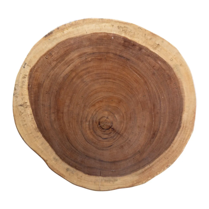 Table Basse Tronc Bois Massif Salon Contemporain Cette table basse ...