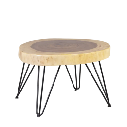 Table Basse en Bois Massif pour Salon Contemporain. Cette table bas...