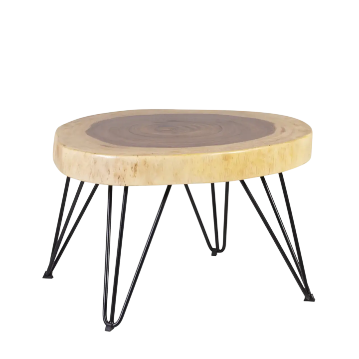 Table Basse en Bois Massif pour Salon Contemporain. Cette table bas...