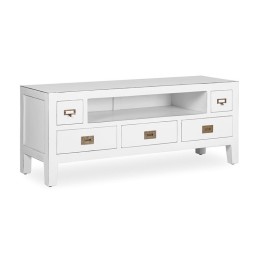 Meuble TV en bois 3 tiroirs avec espace