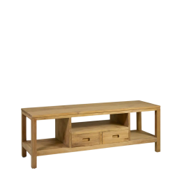 Meuble TV Teide en bois 2 tiroirs 1 espace