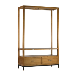 MEUBLE AUXILIAIRE CROCHET 2 TIROIRS EN BOIS MASSIF MODERNE Ce meubl...