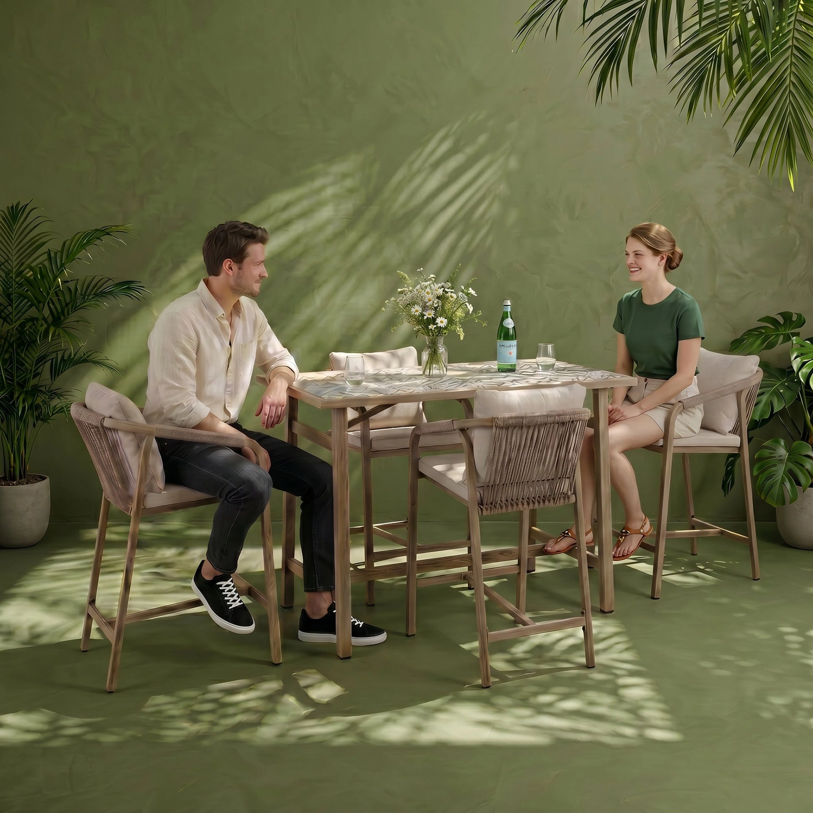 Salon de jardin en bois massif – ZOZZA